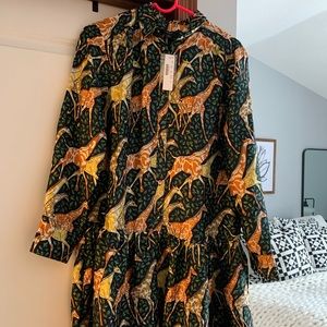 J. Crew women’s giraffe print dress